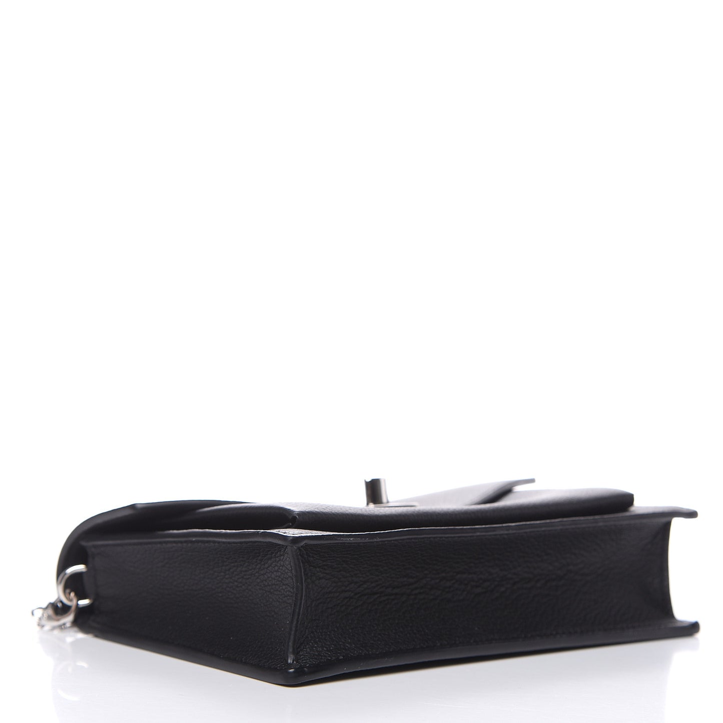 Soft Calfskin My Lockme Chain Pochette Black