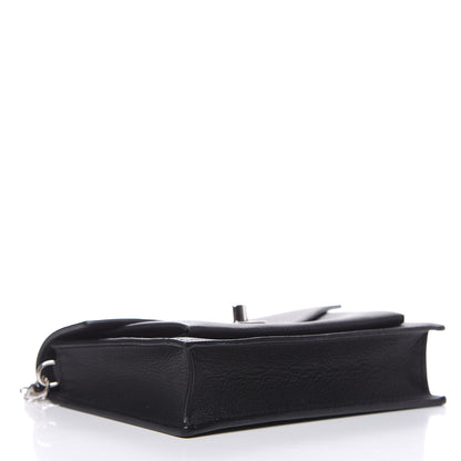 Louis Vuitton Soft Calfskin My Lockme Chain Pochette Black 4 of 9