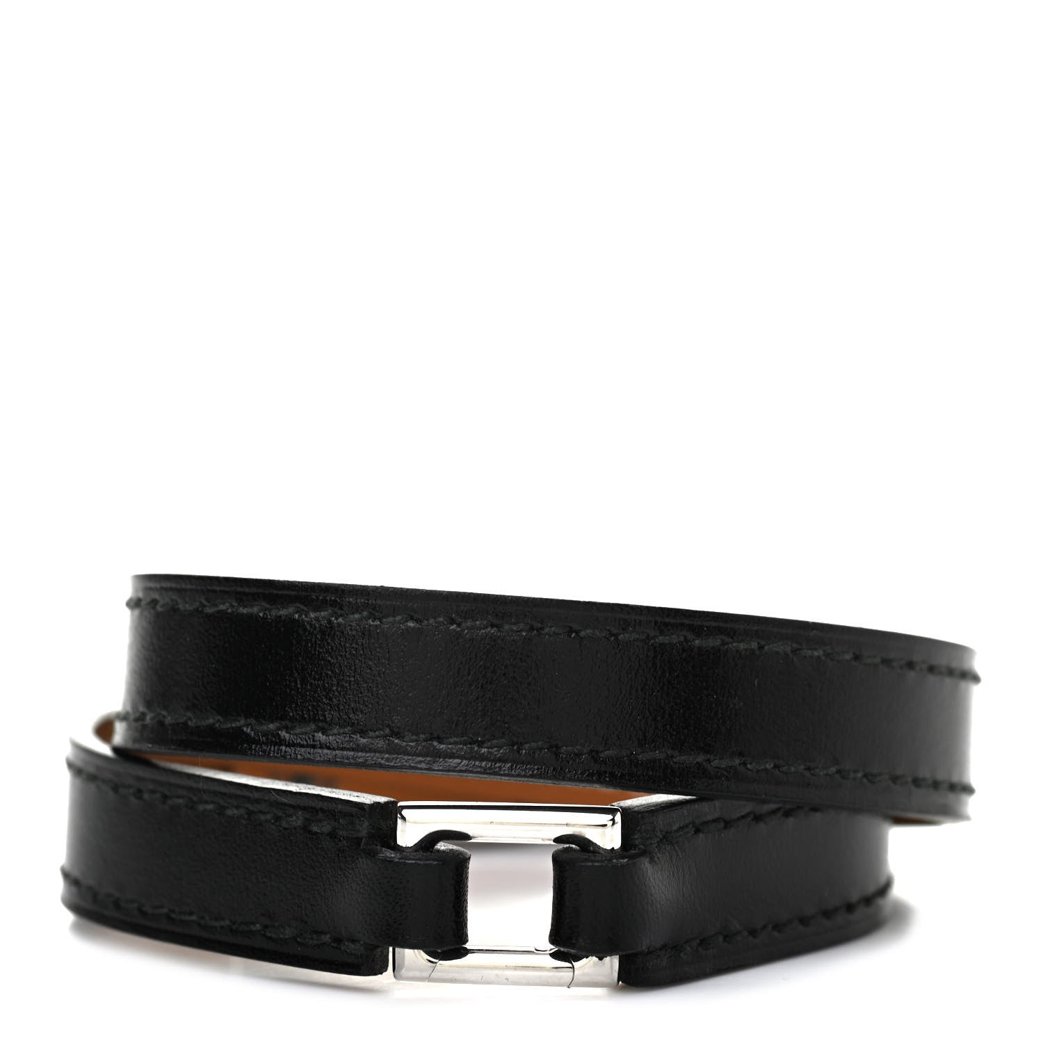 Hermes Box Rivale Double Tour Bracelet T2 Black 3 of 7
