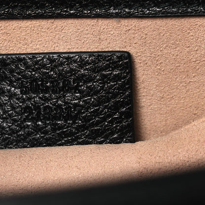 Gucci Calfskin Web Crystal Butterfly Stripe Small Totem Shoulder Bag Black 7 of 14