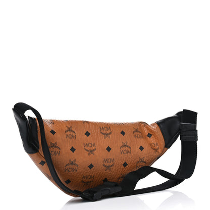 MCM Visetos Waist Bag Black Cognac 2 of 6