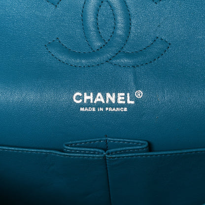 Chanel Patent Quilted Medium Double Flap Turquoise 5 of 12