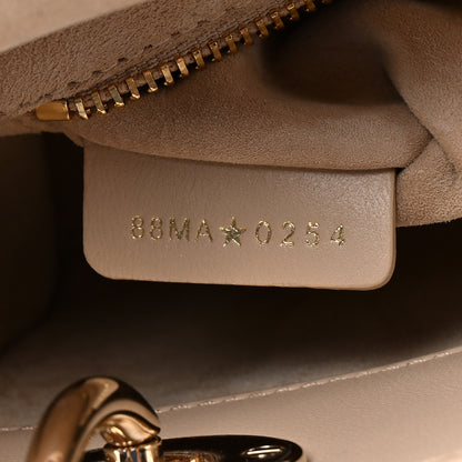 Christian Dior Lambskin Cannage Mini Lady Dior Powder Beige 7 of 11