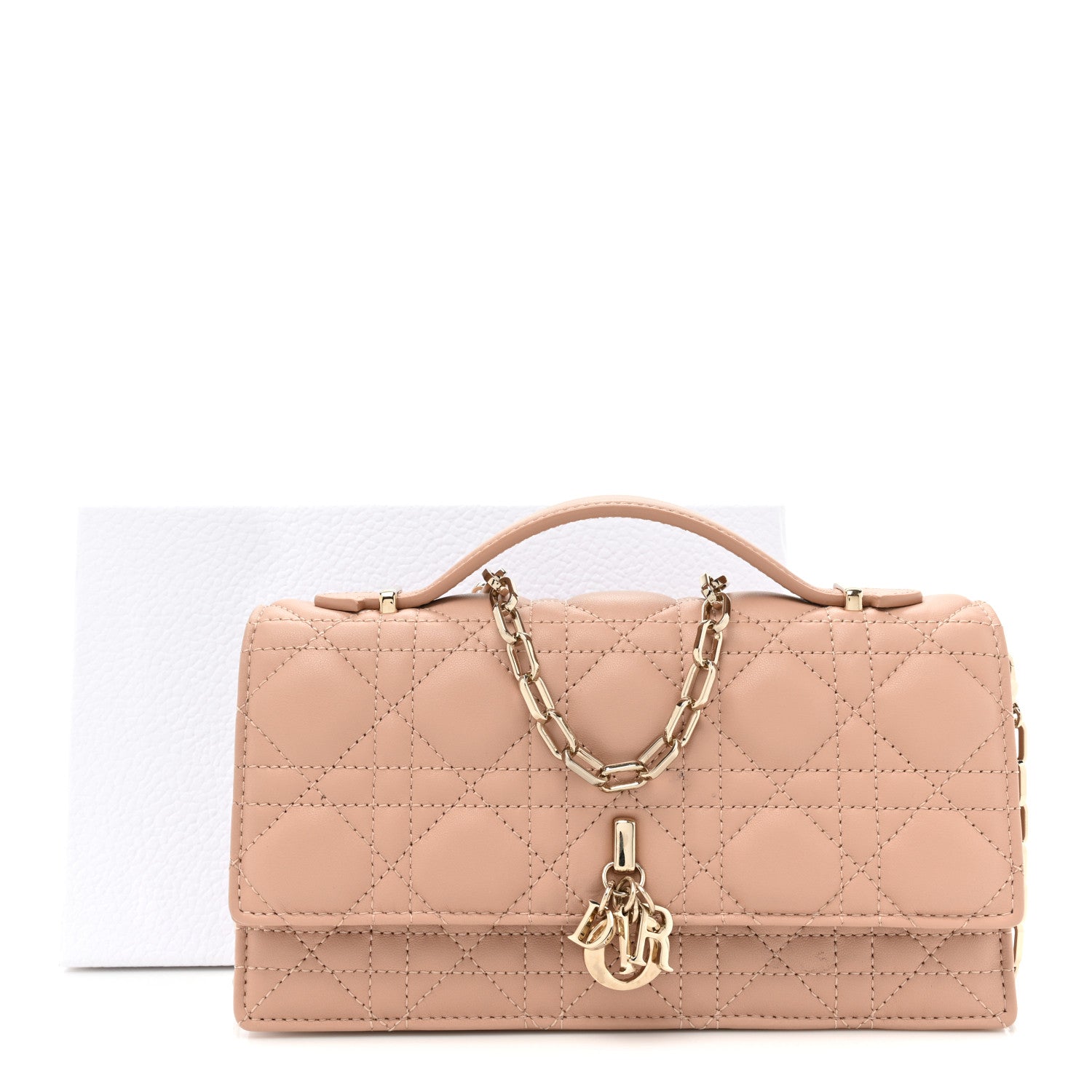Christian Dior Lambskin Cannage Mini My Dior Bag Rose Des Vents 11 of 11
