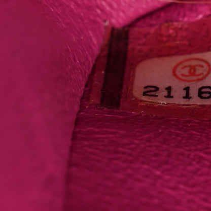 Chanel Lambskin Chevron Quilted Medium Double Flap Pink 7 of 22