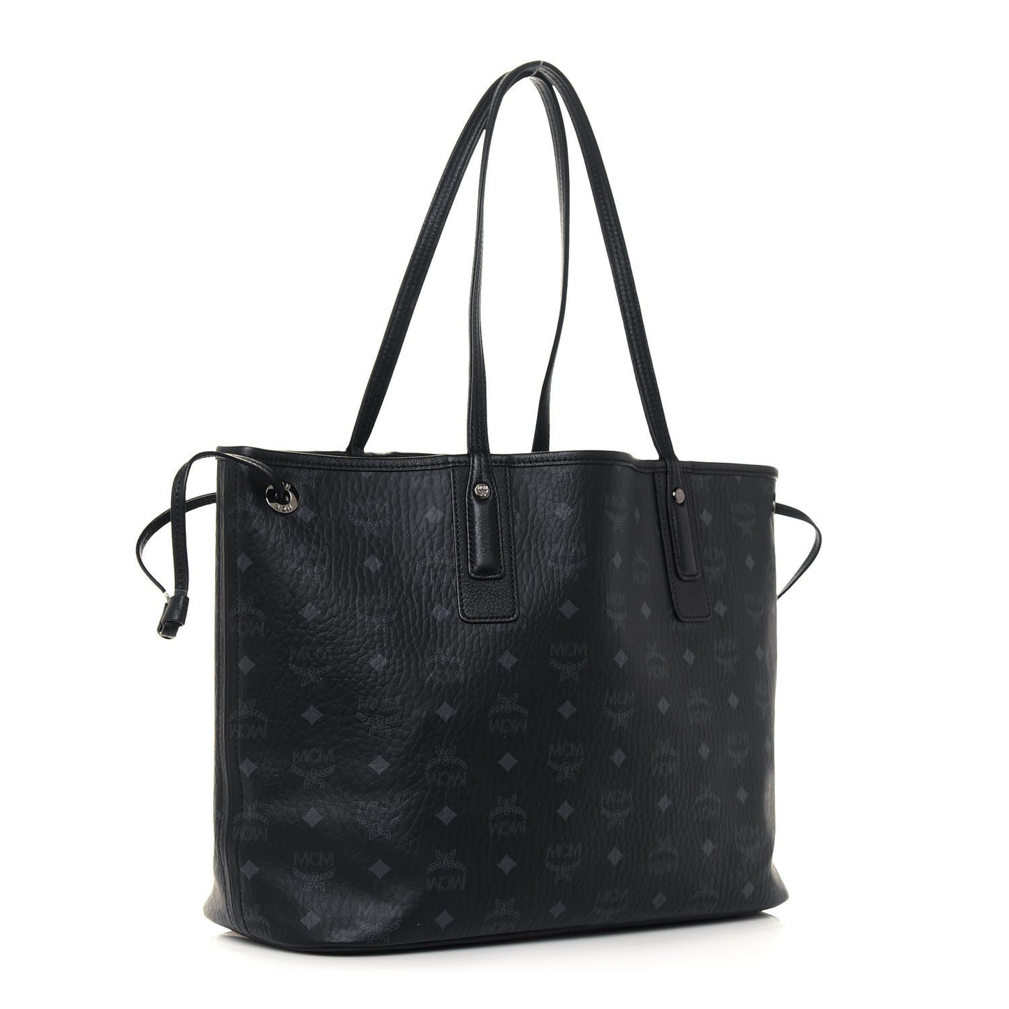 Visetos Medium Liz Reversible Shopper Tote Black