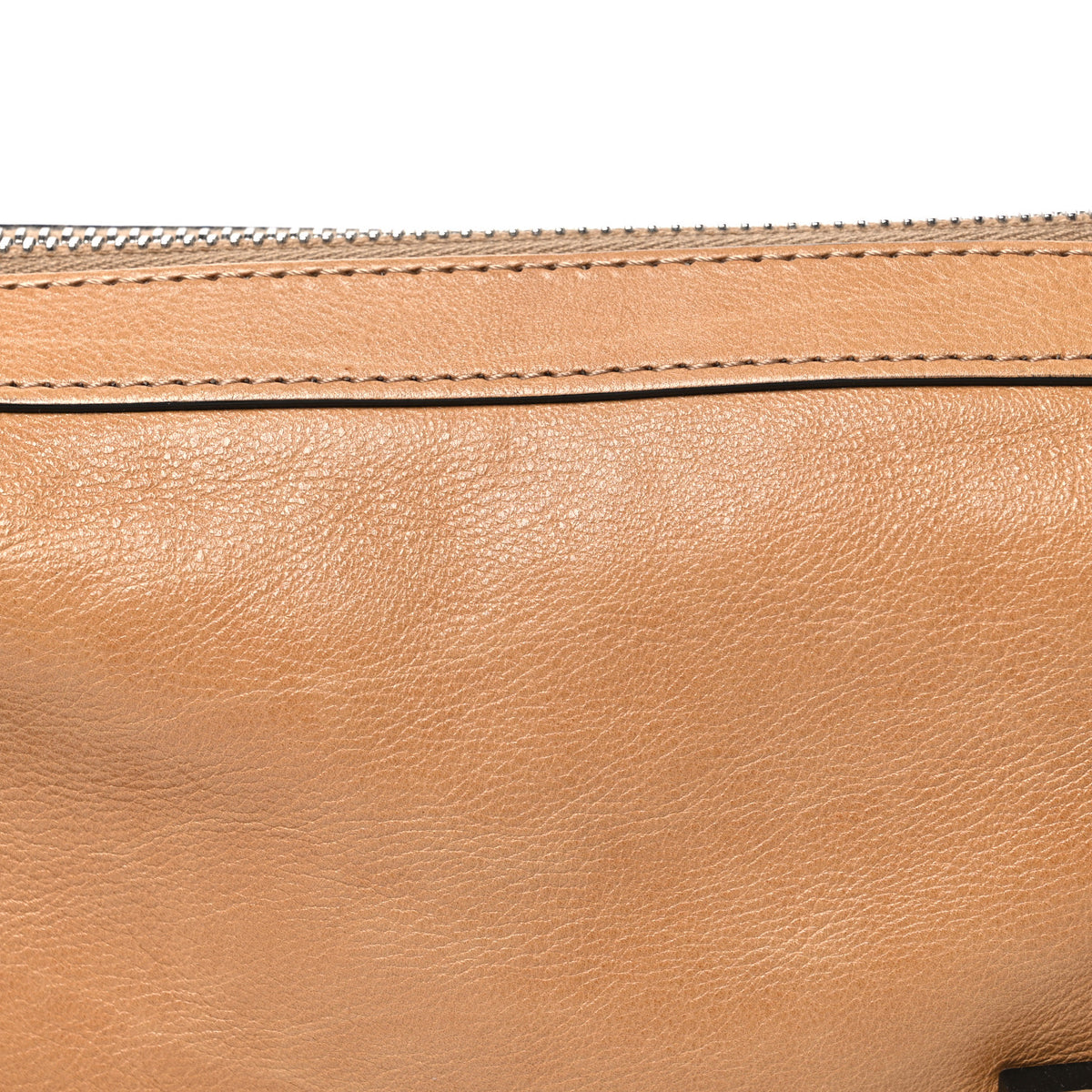 Vitello Mini Simply Fendi Shoulder Bag Miele Scuro
