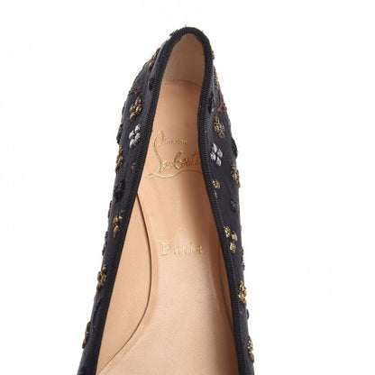 Christian Louboutin Jacquard Loubi In The Sky Eloise Flats 40 Multi Black 7 of 7