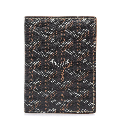Goyard Goyardine Saint Marc Folding Card Case Black Gold 1 of 7