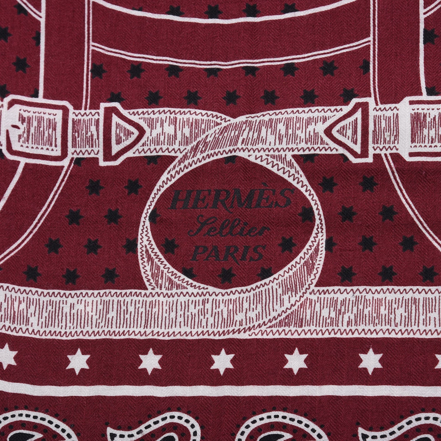 Hermes Cashmere Silk Eperon D'Or Bandana Shawl 140 4 of 5