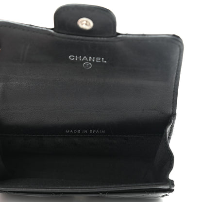 Chanel Patent Quilted Flap Card Holder Black 5 of 9
