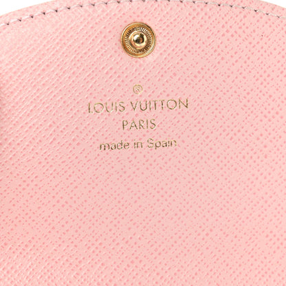 Louis Vuitton Damier Azur Rosalie Coin Purse Rose Ballerine 6 of 8