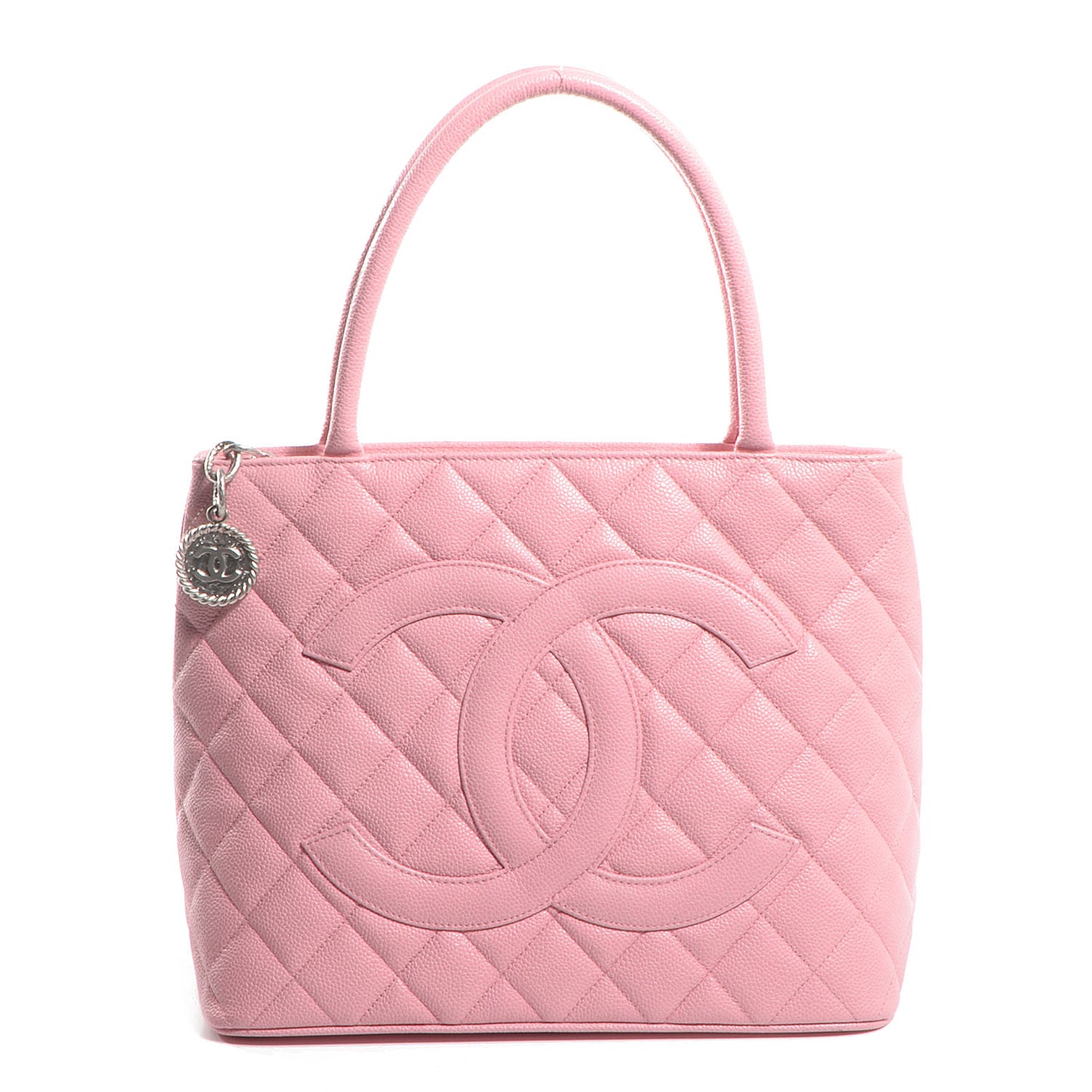 Caviar Medallion CC Tote Light Pink