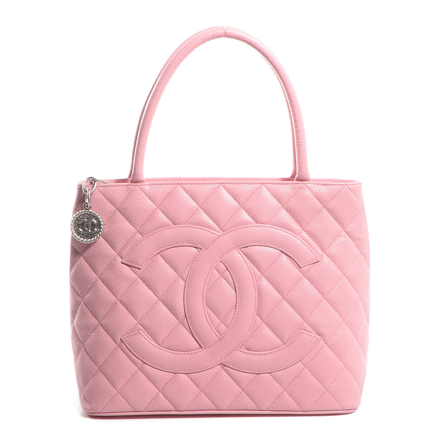 Chanel Caviar Medallion CC Tote Light Pink 1 of 7