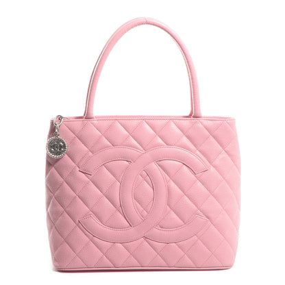 Chanel Caviar Medallion CC Tote Light Pink 1 of 7