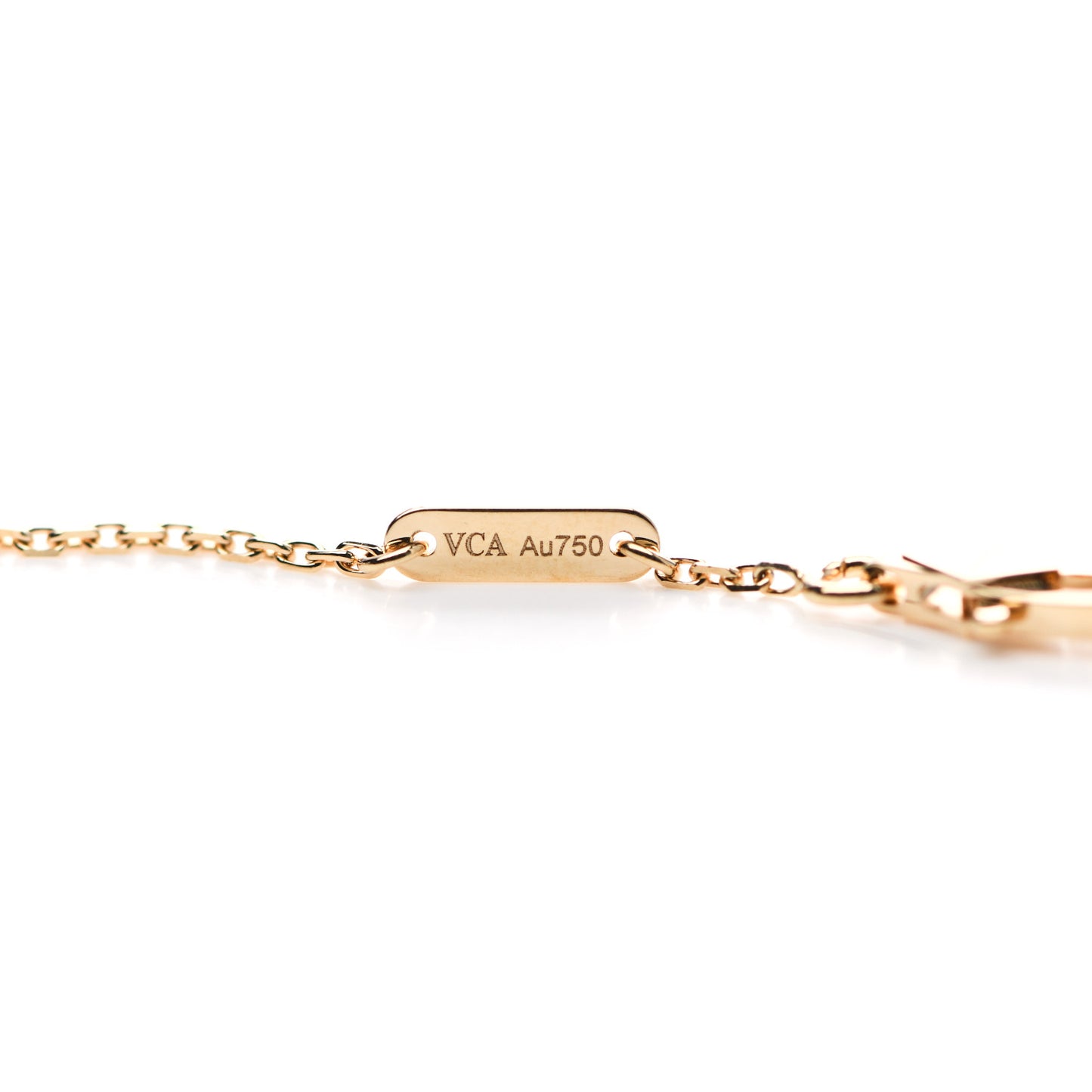 18K Yellow Gold Mother of Pearl Sweet Alhambra Butterfly Bracelet