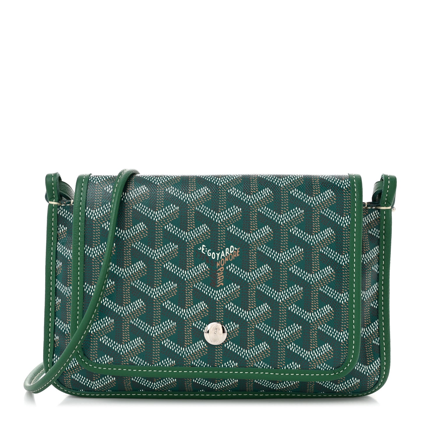 Goyardine Plumet Wallet Clutch Green