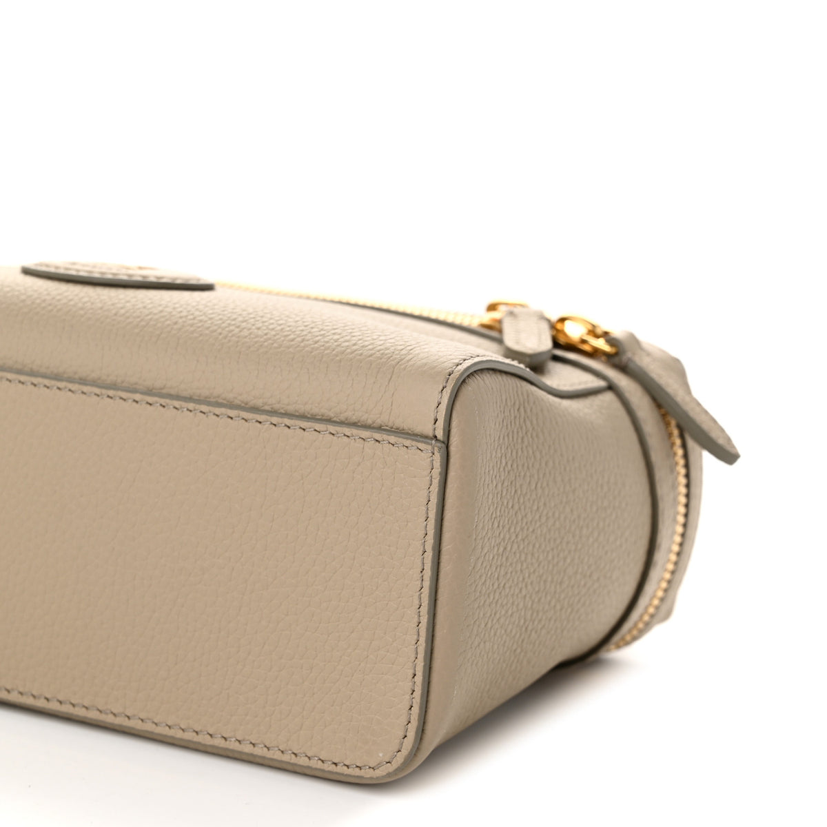 Grainy Calfskin Bloomsbury Vanity Bag Mushroom Beige Mallow Pink