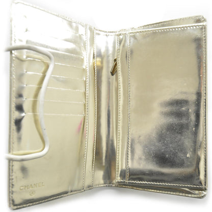 Chanel Leather Large CC Wallet Metallic Gold 7 of 10