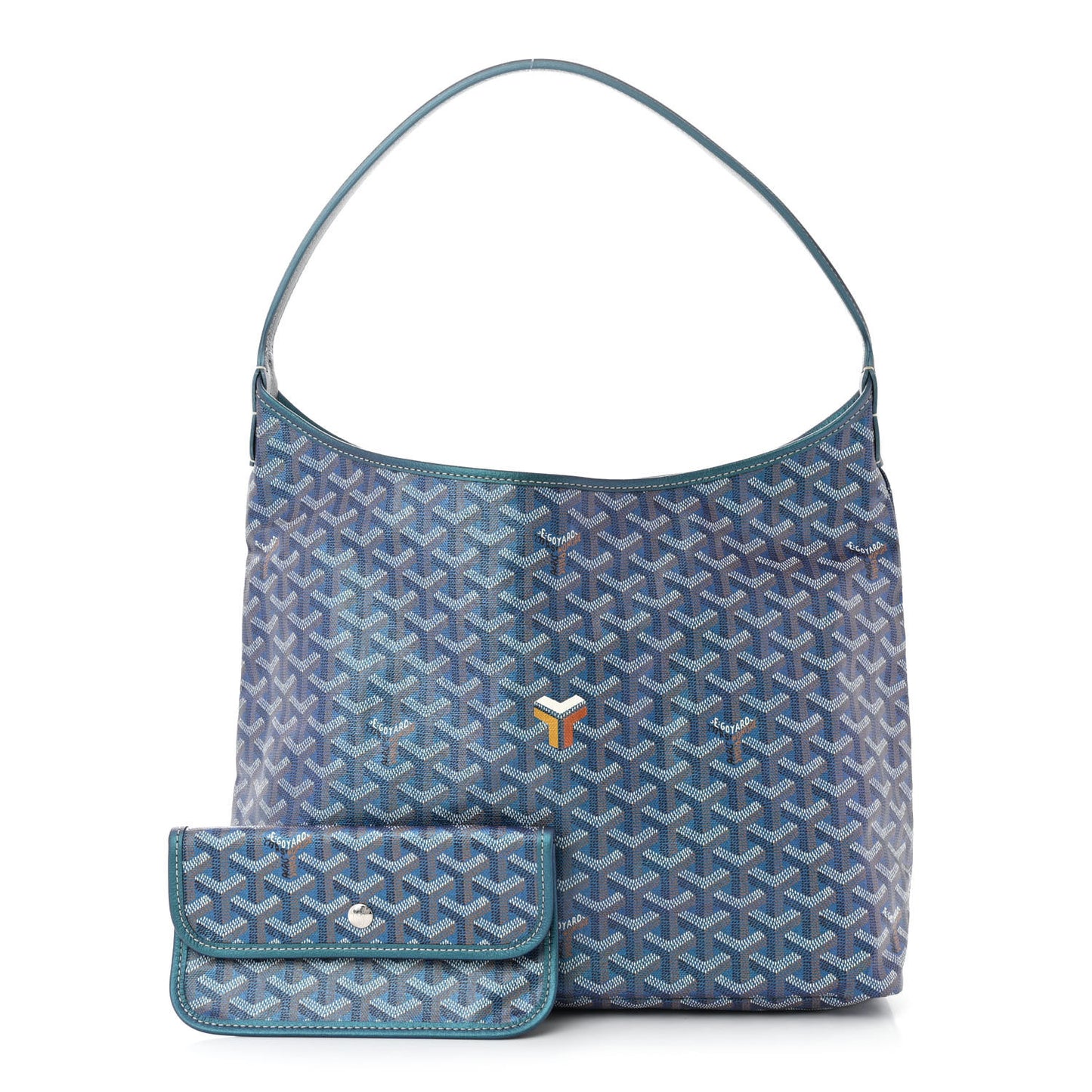 Iridescent Goyardine Boheme Hobo Pearly Blue