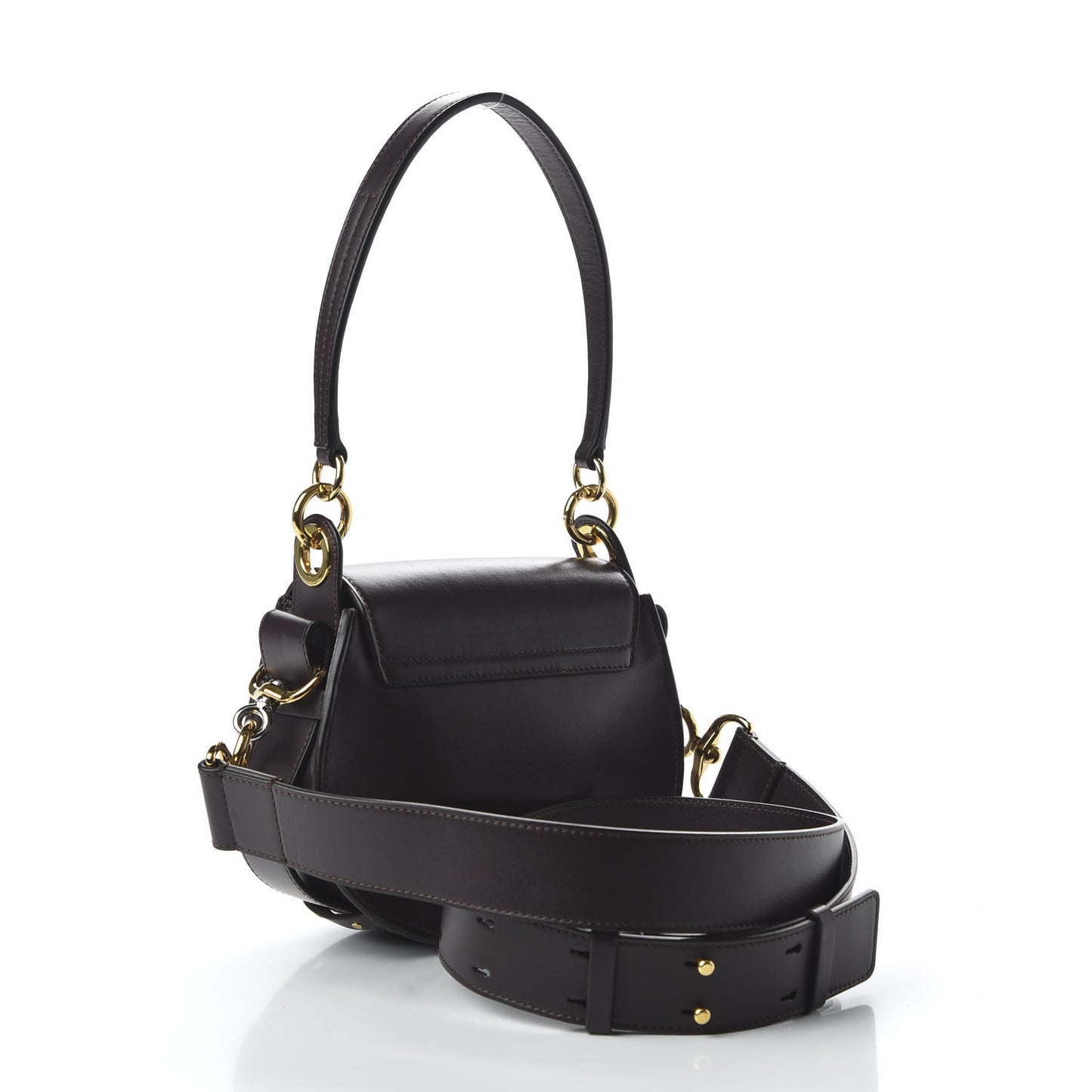 Calfskin Small Tess Bag Black Raisin