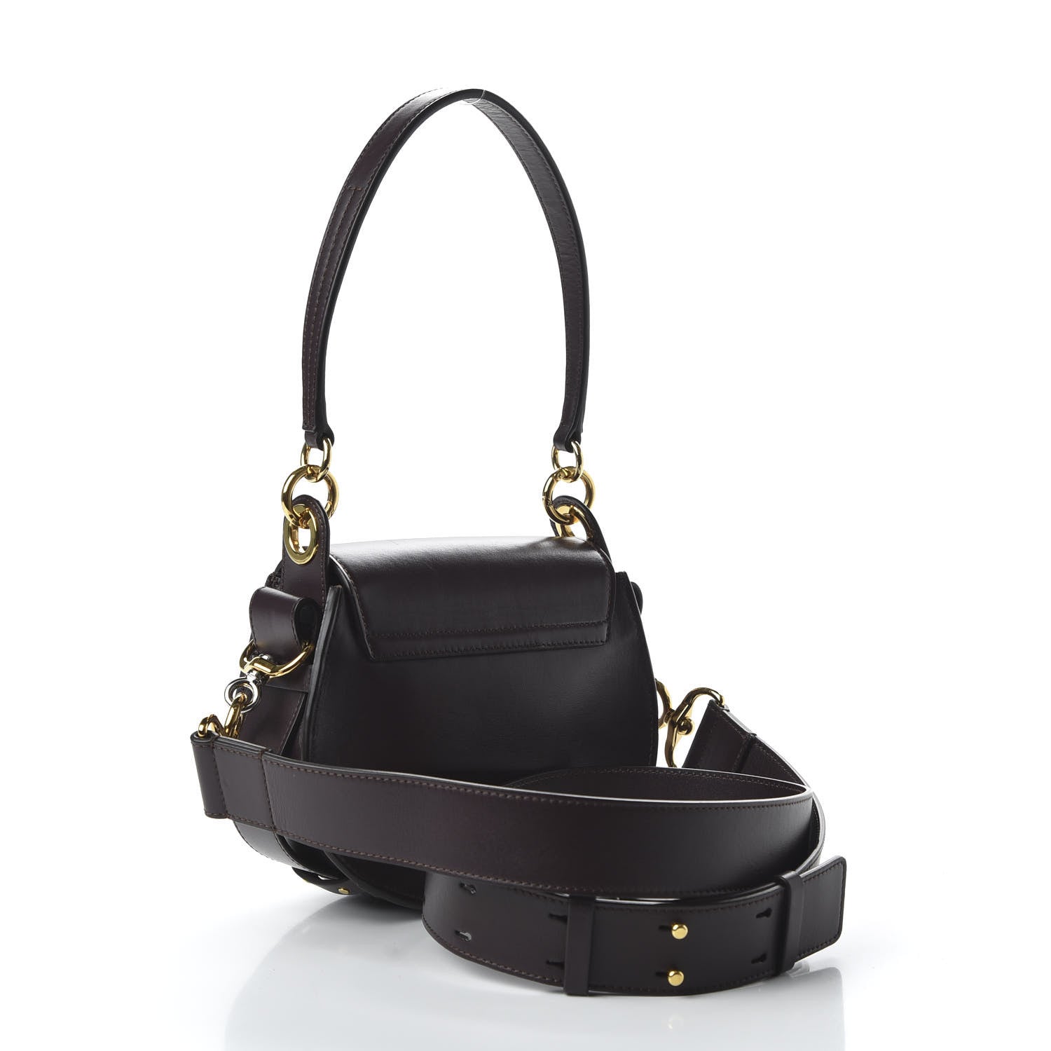 Chloe Calfskin Small Tess Bag Black Raisin 3 of 9