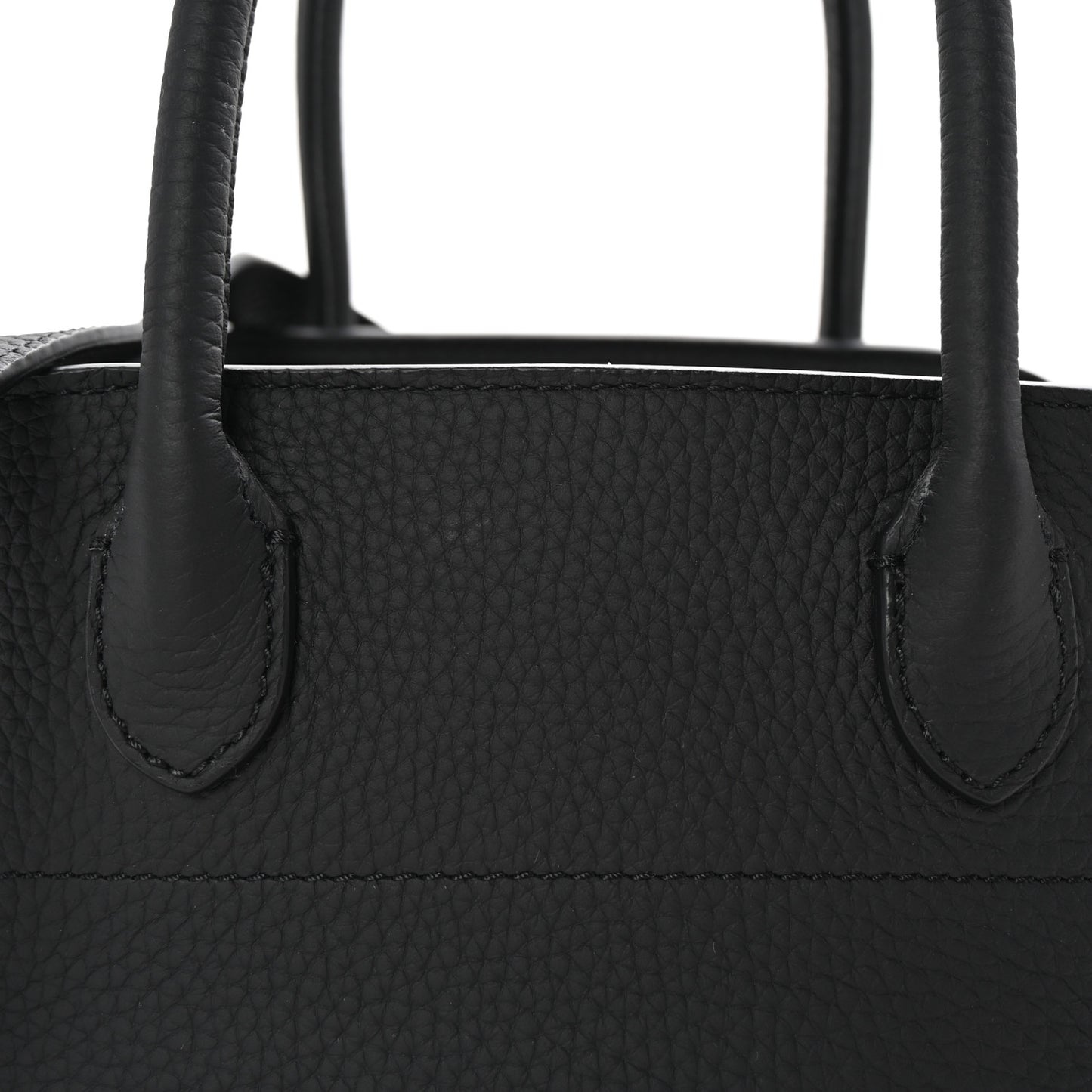 Grained Calfskin Soft Margaux 10 Bag Black