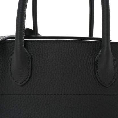 The Row Grained Calfskin Soft Margaux 10 Bag Black 7 of 9