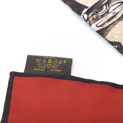 Louis Vuitton Silk Monogram Trunks Bandeau Brown 5 of 6
