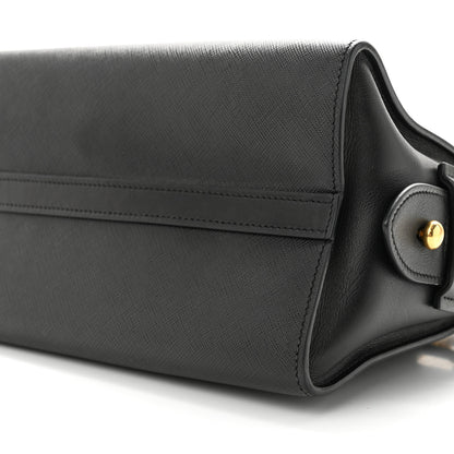 Prada Saffiano City Calfskin Small Esplanade Tote Black 9 of 9