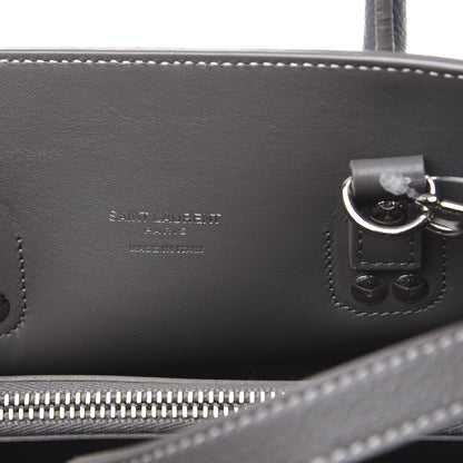 Saint Laurent Grained Calfskin Topstich Baby Sac De Jour Fog 7 of 13