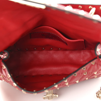 Valentino Garavani Nappa Small Rockstud Spike Shoulder Bag Rosso Valentino 4 of 9