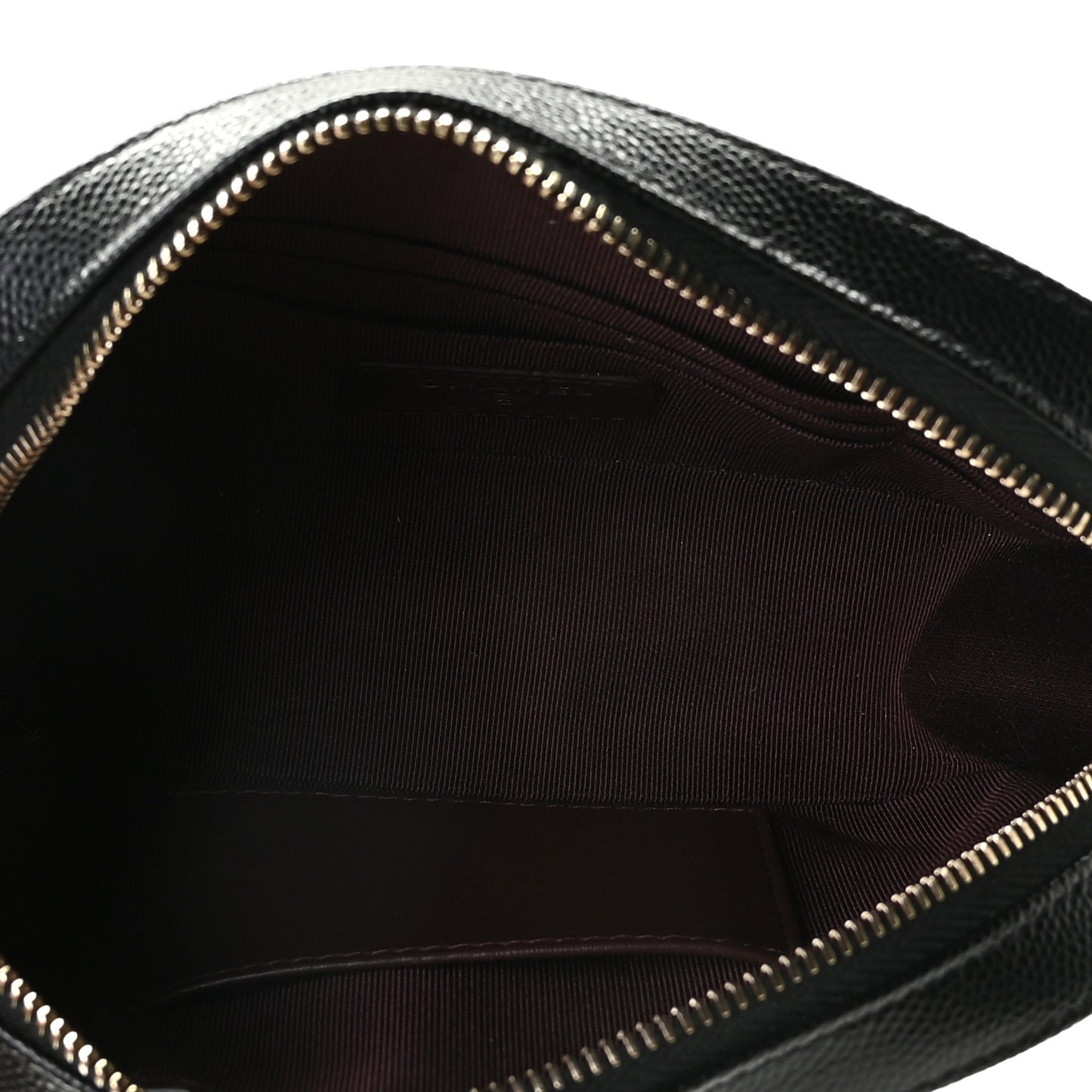 Caviar Quilted Vanity With Chain Black