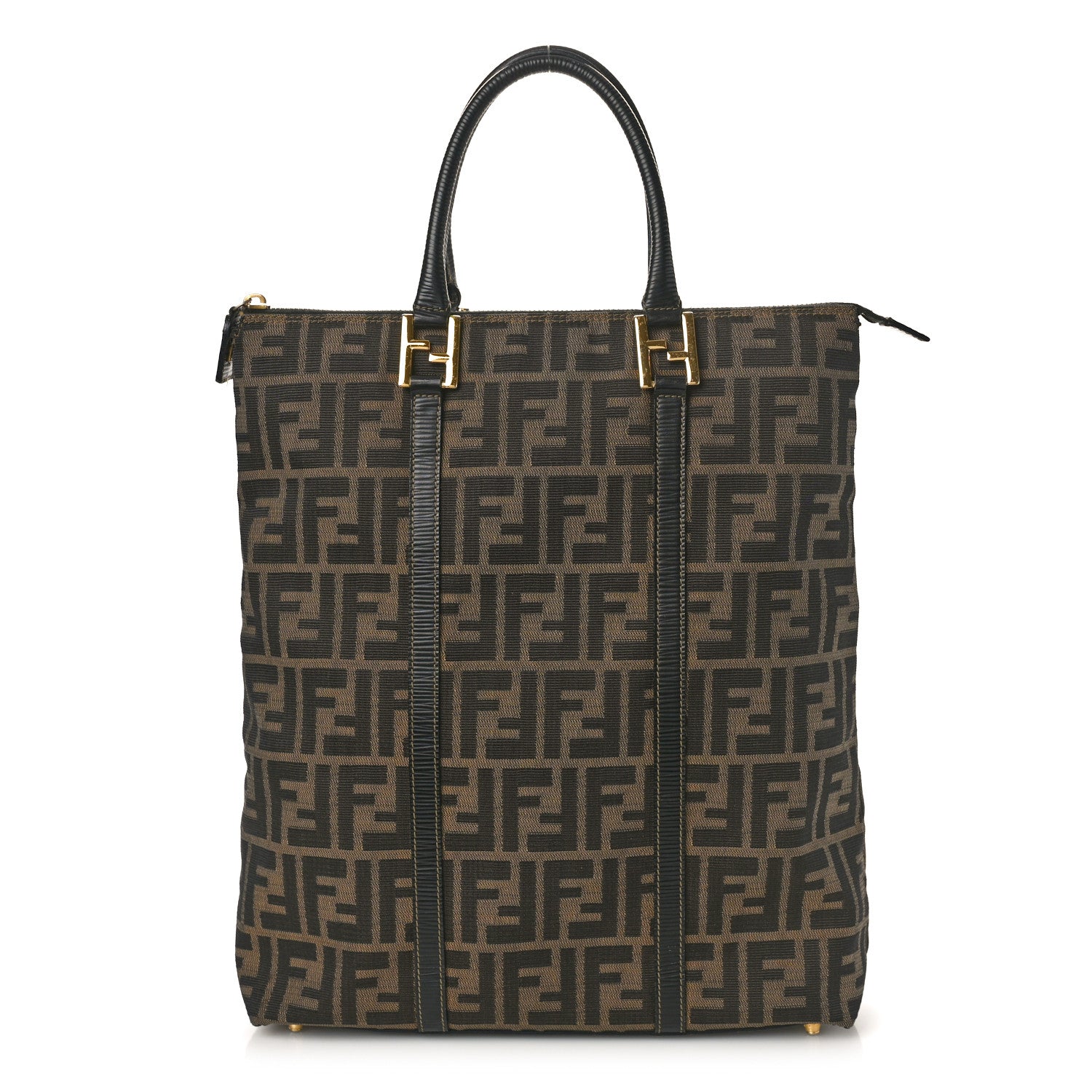 Fendi Zucca Vertical Shopping Tote Tobacco Moro 1 of 11