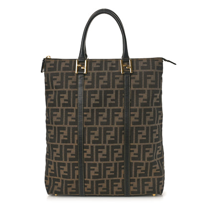 Fendi Zucca Vertical Shopping Tote Tobacco Moro 1 of 11
