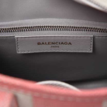 Balenciaga Agneau XS Bazar Shopper Tote Pink White 6 of 16