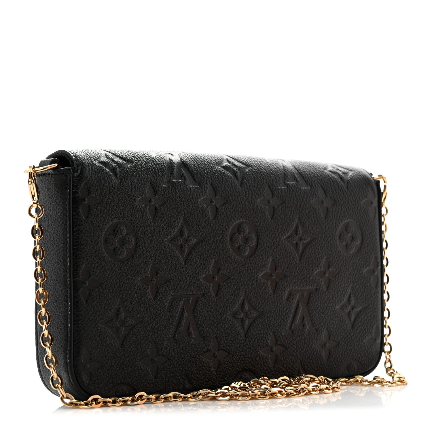 Louis Vuitton Empreinte Pochette Felicie Chain Wallet Black 4 of 12