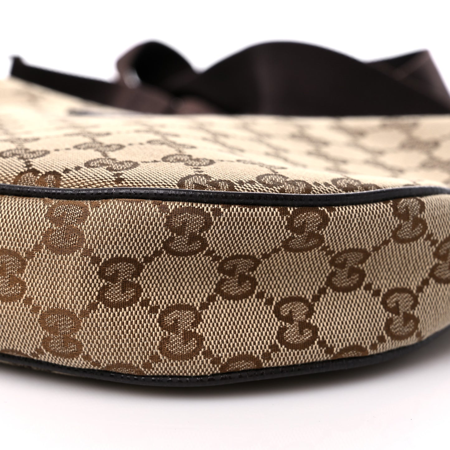 Monogram Medium Half Moon Hobo Dark Brown