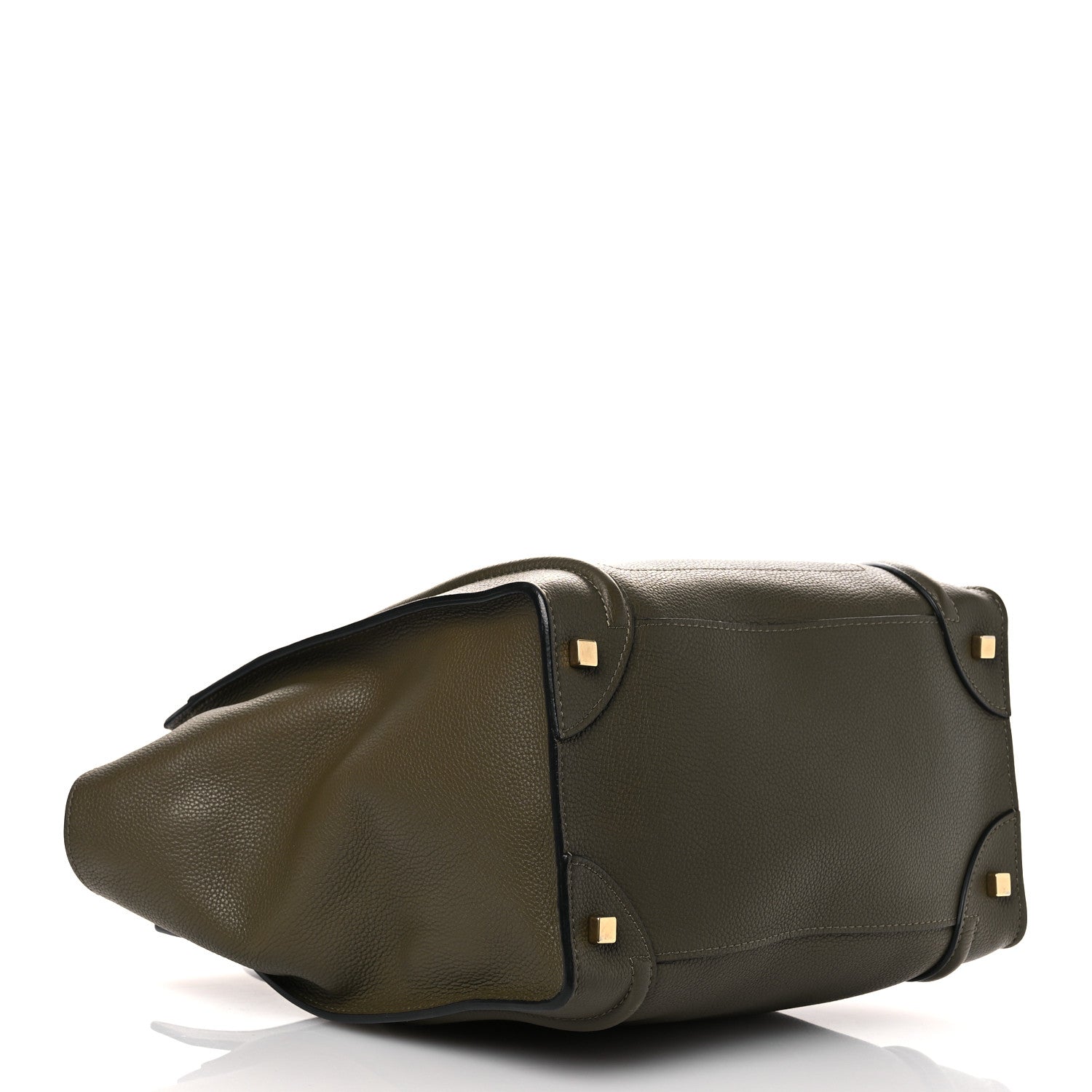 Celine Drummed Calfskin Mini Luggage Souris 4 of 11