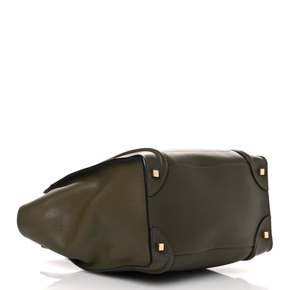 Celine Drummed Calfskin Mini Luggage Souris 4 of 11