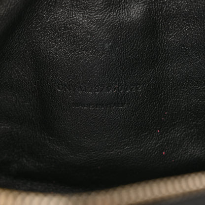 Saint Laurent Grain De Poudre Matelasse Monogram Mini Lou Camera Bag Black 7 of 10