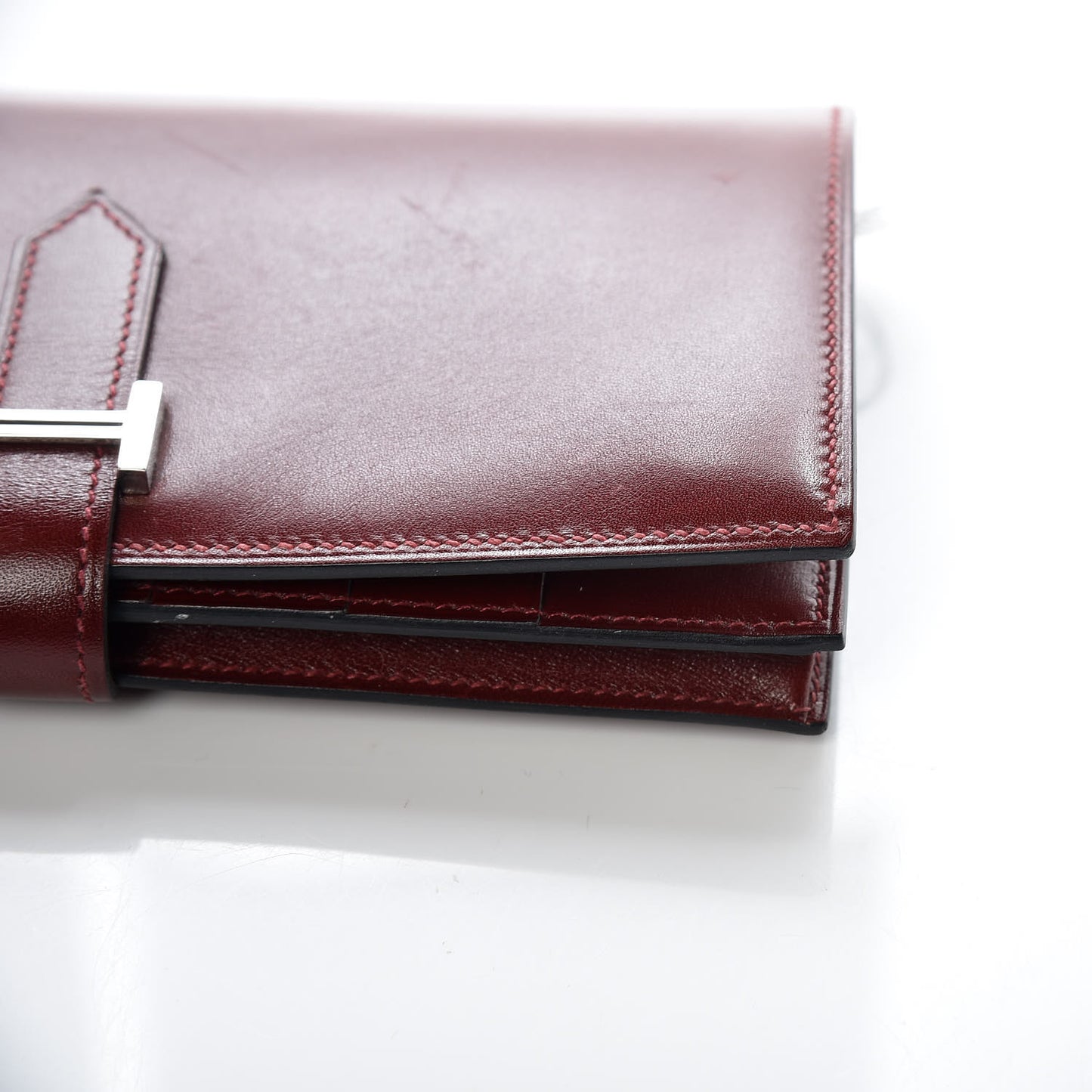 Box Bearn Gusset Wallet Rouge H
