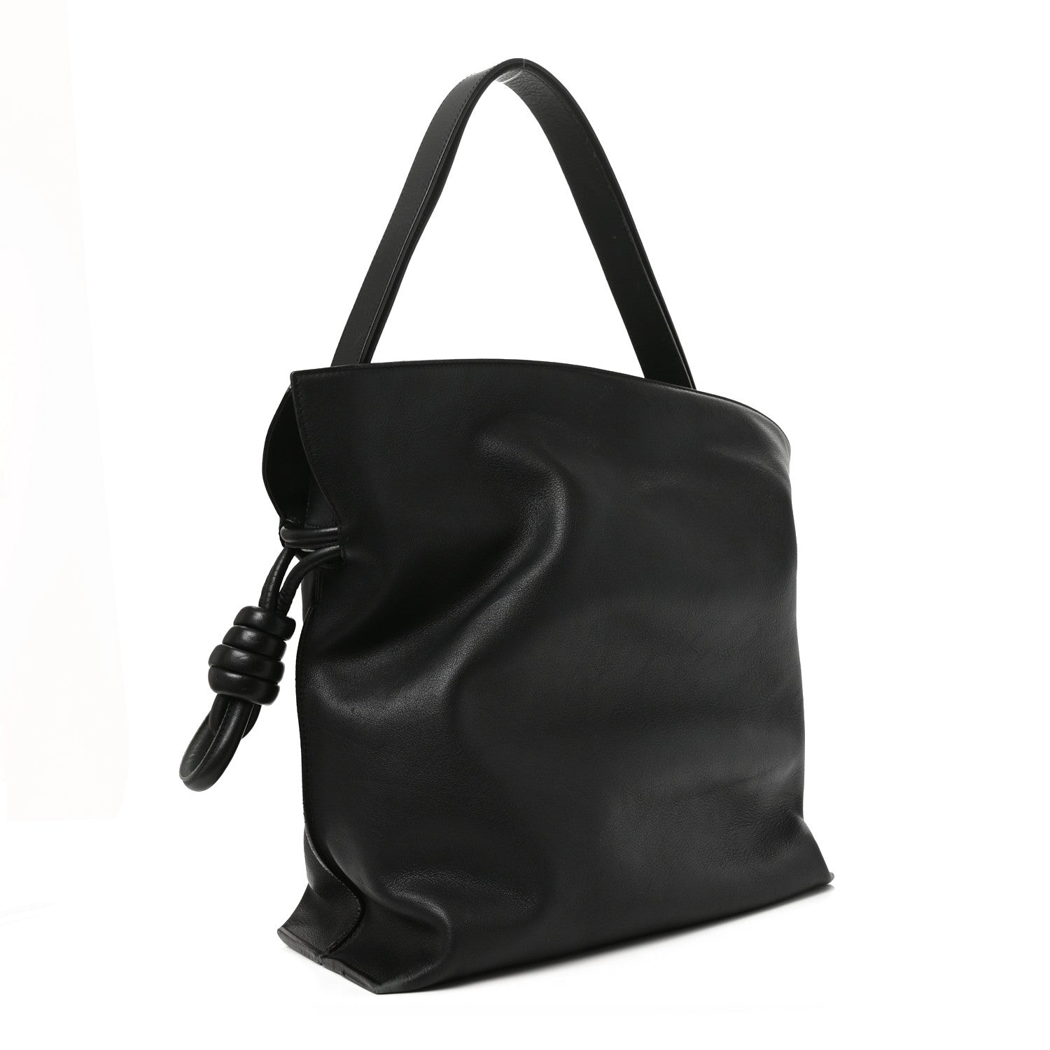 Loewe Calfskin Flamenco Knot Bag Black 3 of 9