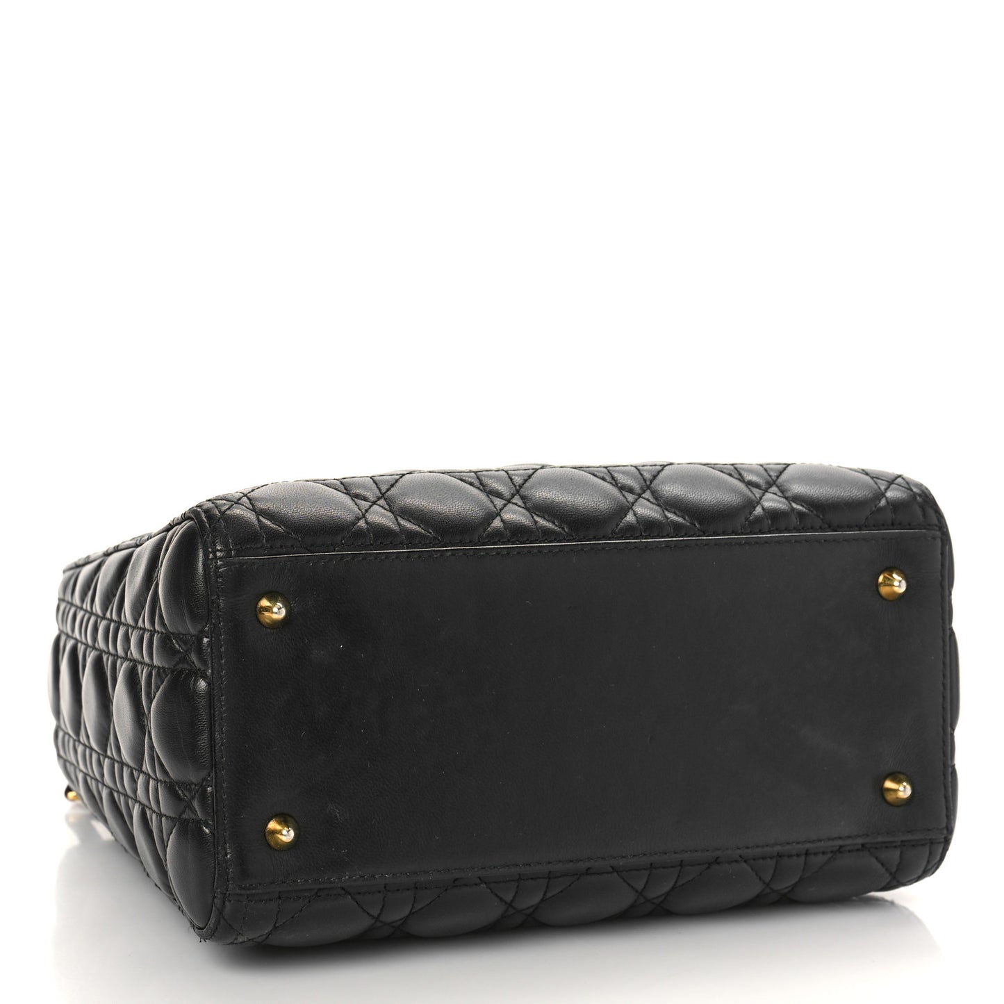 Lambskin Cannage Medium Lady Dior Black