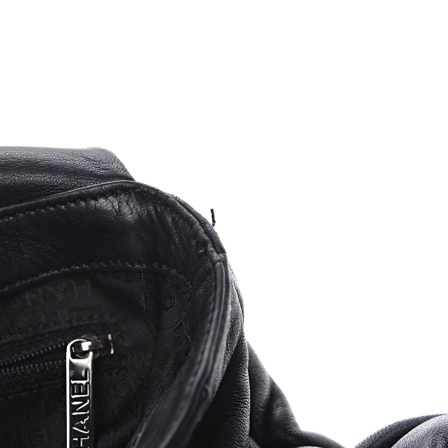 Chanel Lambskin Pleated CC Shoulder Bag Black 12 of 16