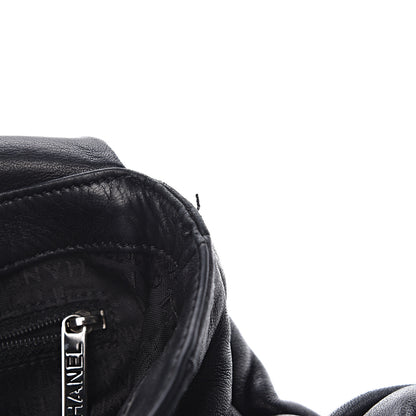 Chanel Lambskin Pleated CC Shoulder Bag Black 12 of 16