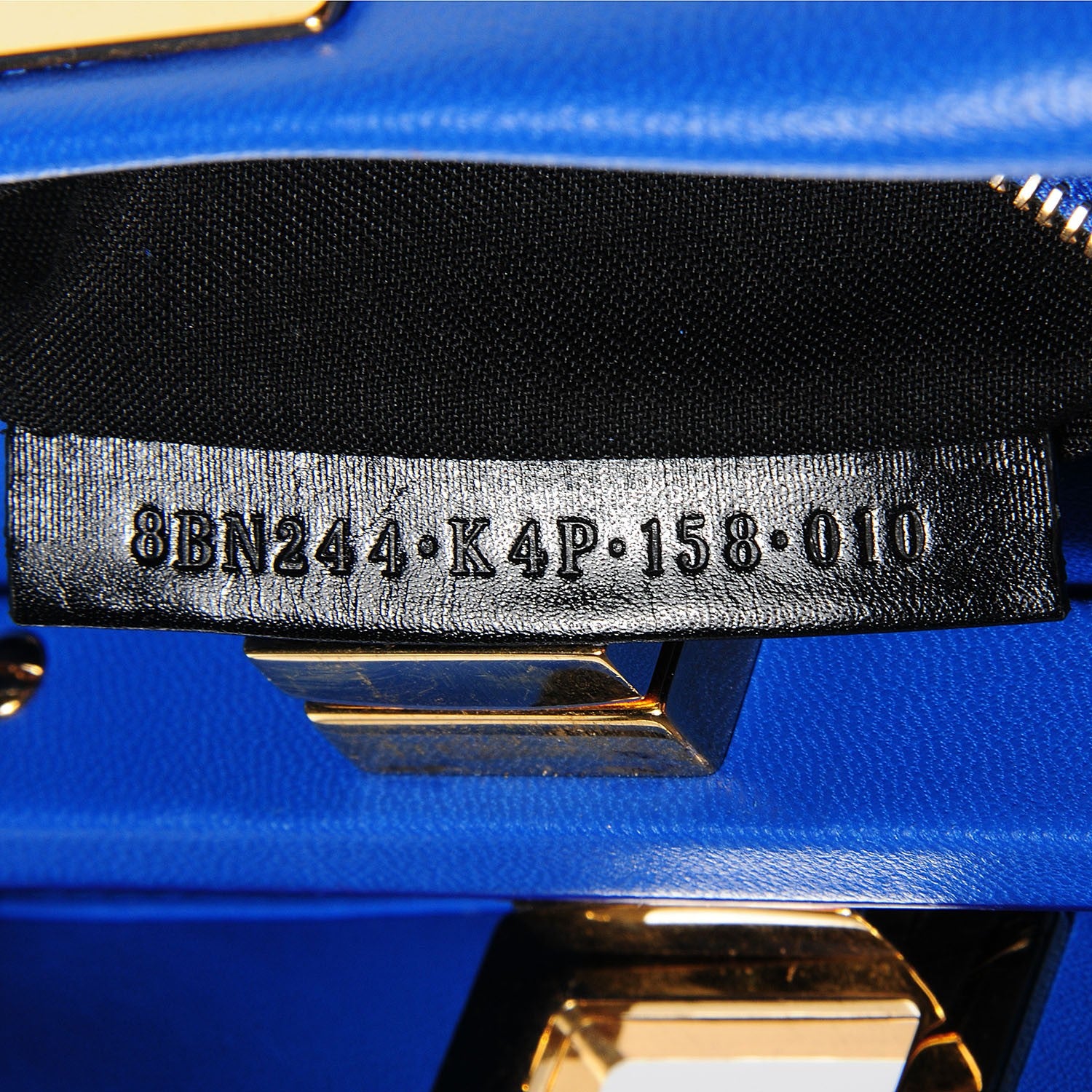 Fendi Nappa Mini Peekaboo Iconic Satchel Bleuette 8 of 10