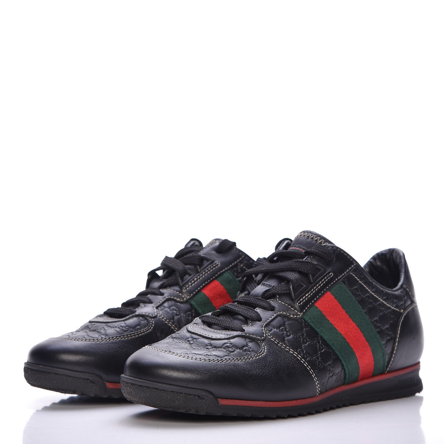 Gucci Microguccissima Web Sneakers 36 Black 3 of 9