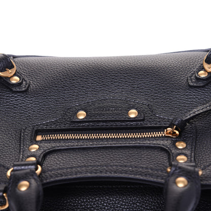 Balenciaga Grained Calfskin Neo Classic Gold Hardware Mini City Black 12 of 13