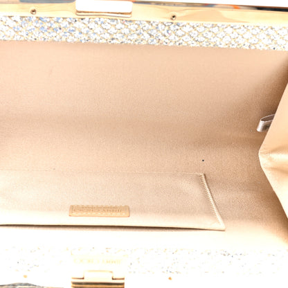 Jimmy Choo Glitter Fabric Camille Clutch Champagne 5 of 11